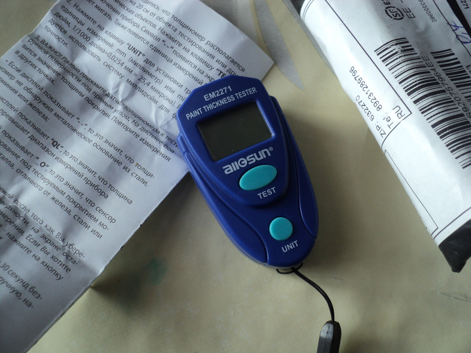 Купил толщиномер EM2271 — Nissan Note (1G), 1,5 л, 2009 года ...