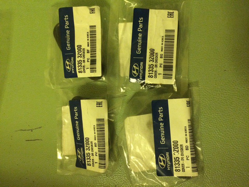 Кто на что крепил накладки на петли дверей? — KIA Sportage (3G), 2 л ...