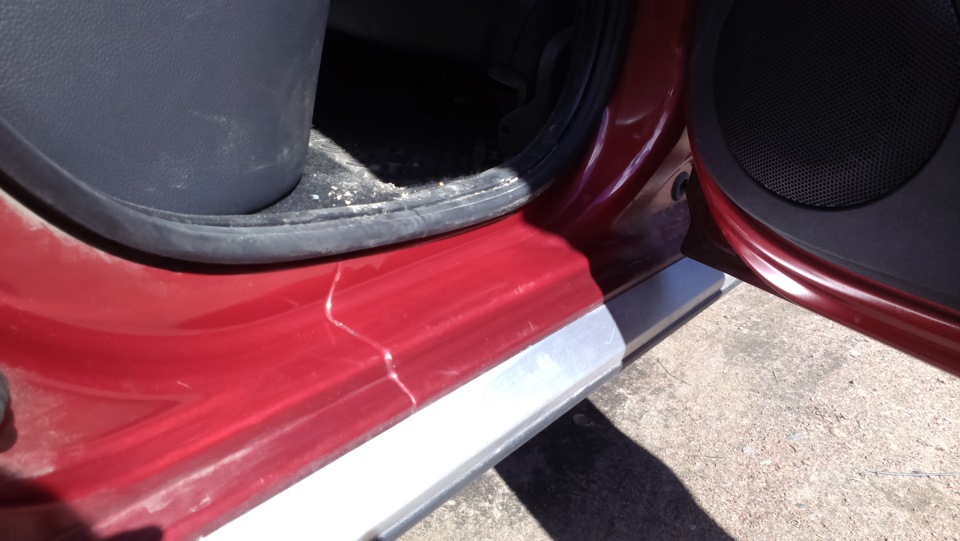 Дефлекторы и накладочки-с — Renault Sandero 1G, 1,6 л, 2013 года ...