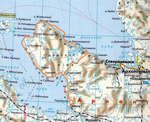 Наш путь отмечен оранжевым цветом. — Land Rover Discovery I