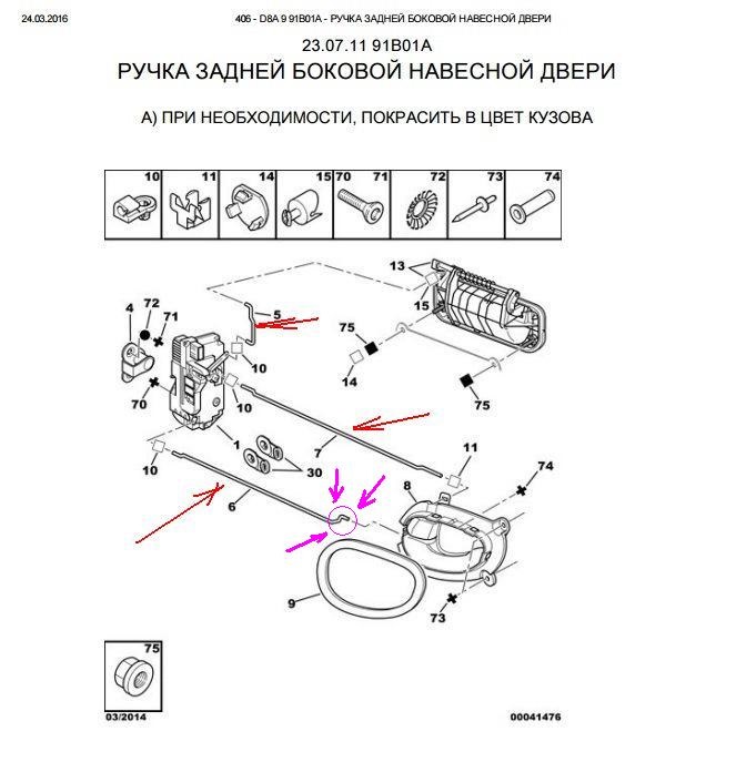 Не открывается задняя дверь пежо 406