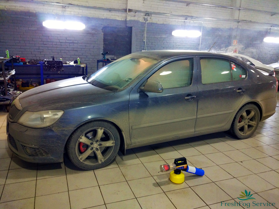Обработка \"сухим туманом\" Skoda Octavia RS — FreshFog Service на DRIVE2