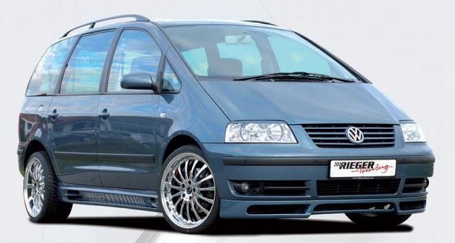 Накладки на панель (2000-2010) Карбон для Volkswagen Sharan