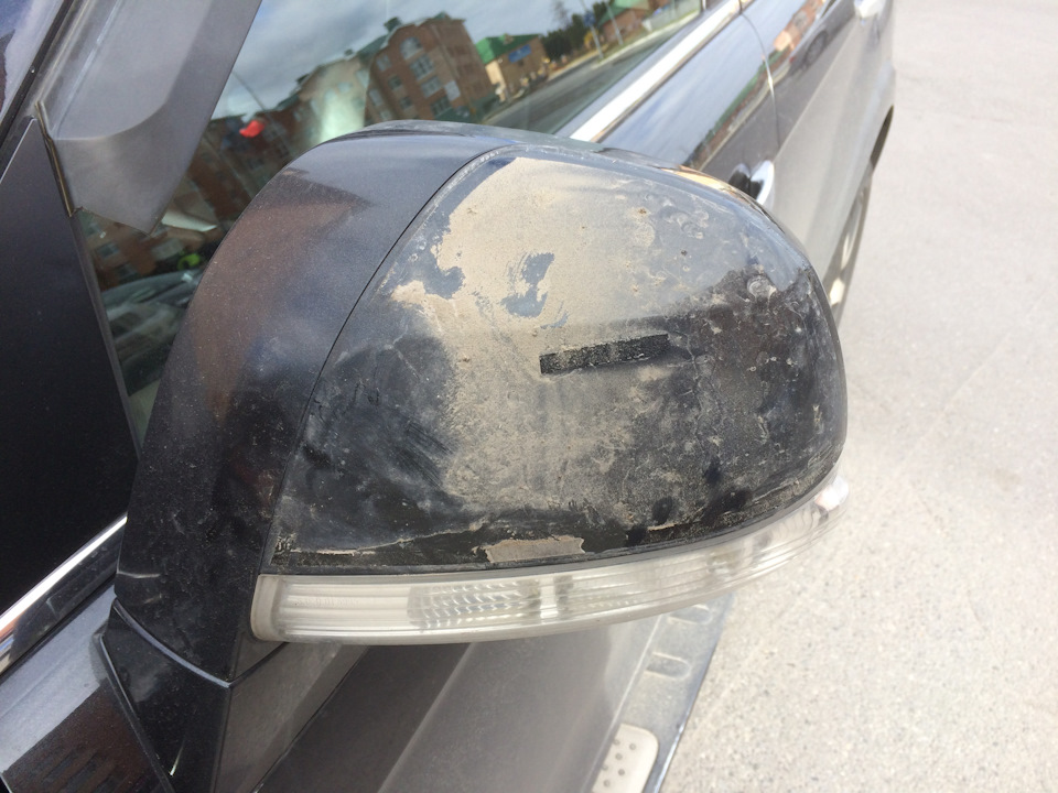 Заменил хром накладки зеркал. — Chevrolet Captiva (1G), 3,2 л, 2009 ...