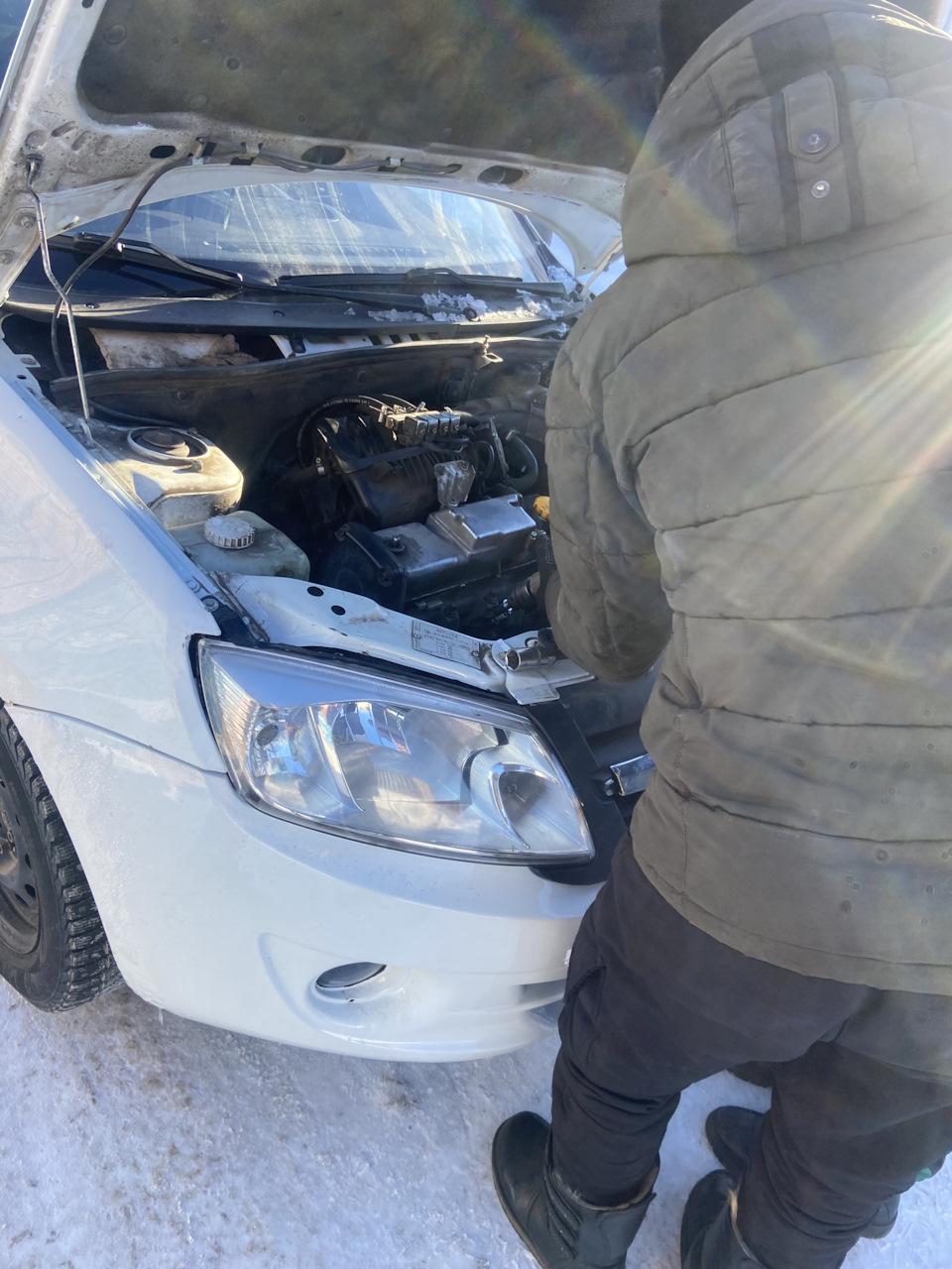 Проблема с запуском на холодную — Lada Гранта, 1,6 л, 2014 года | поломка |  DRIVE2