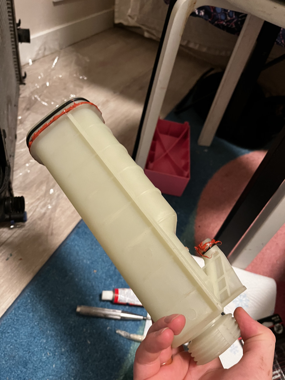 Течь антифриза радиатора #2 — BMW 5 series (E39), 2 л, 1998 года ...