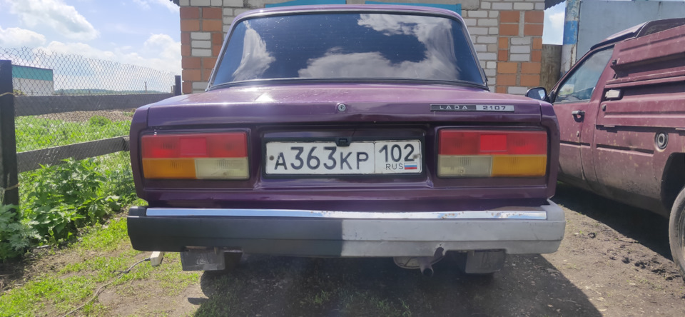 Начернил бампера феном — Lada 2107, 1,5 л, 1997 года | своими руками ...