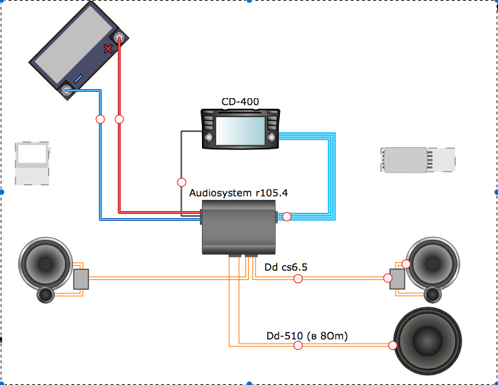 Схема подключения автозвука в машине