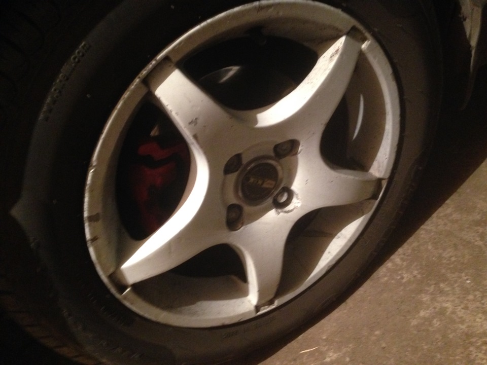 Покраска кованных дисков в белый цвет (восстановление) — Lada 21104, 1 ...