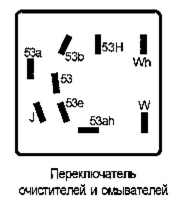 Схема переключателя дворников ваз 2109