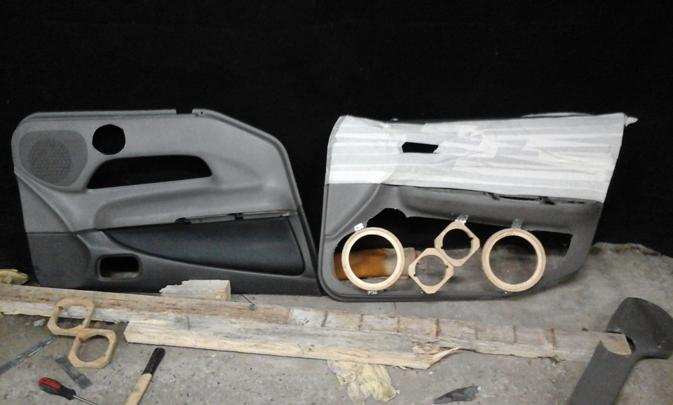 Изготовление Акустических подиумов ( Обшивок ) — Lada 21124, 1,6 л ...