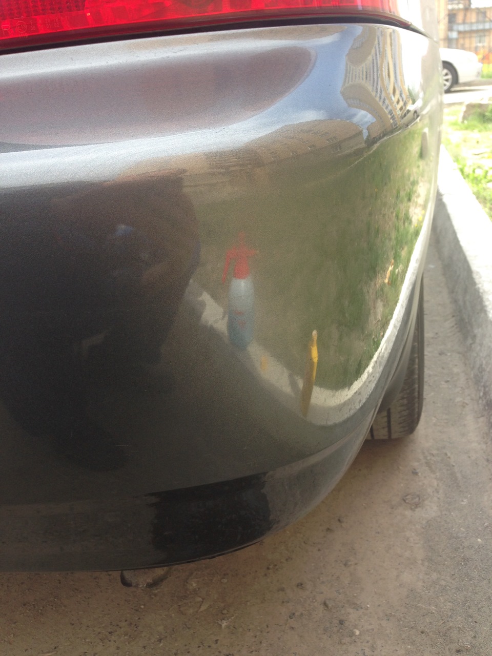 Полировка заднего бампера. Продолжение — Toyota Corolla (120), 1,6 л ...