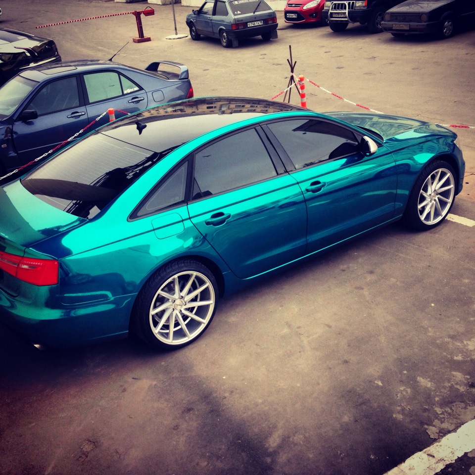 Audi a6 Emerald Chrome