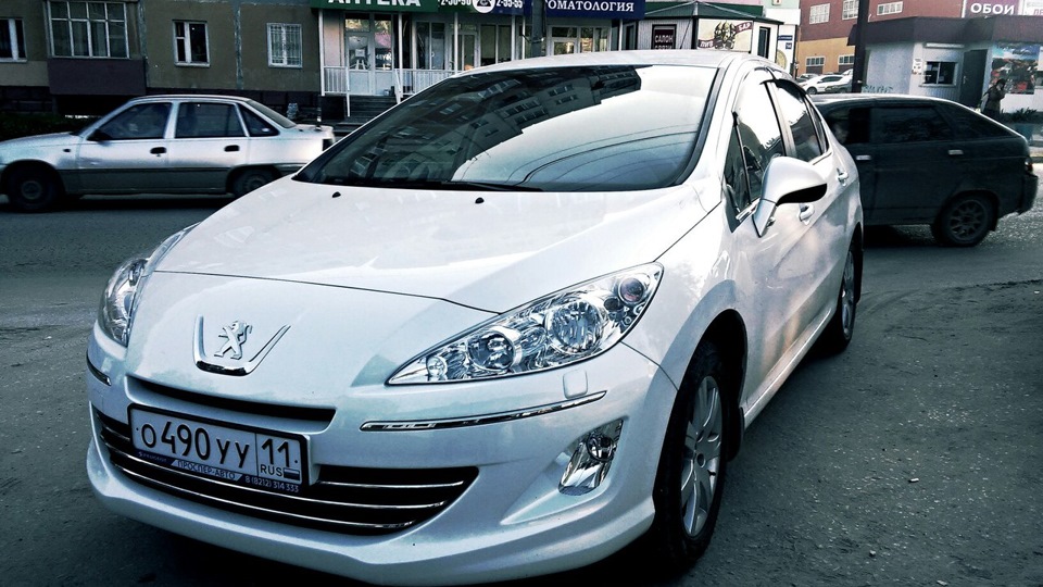 Peugeot 408 1.6 бензиновый 2014 | White Pearl на DRIVE2