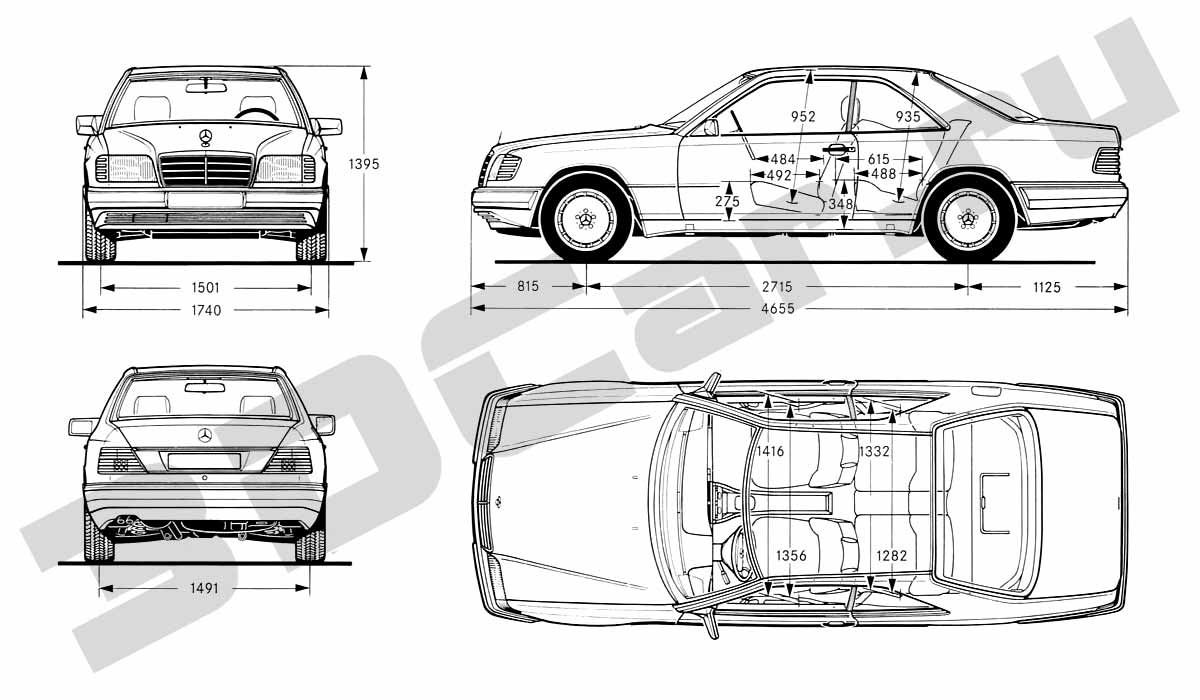 Мерседес е чертеж