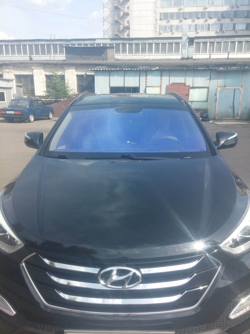 Атермальная пленка "Хамелеон" — Hyundai Santa Fe (3G), 2,4 л, 2013 года ...