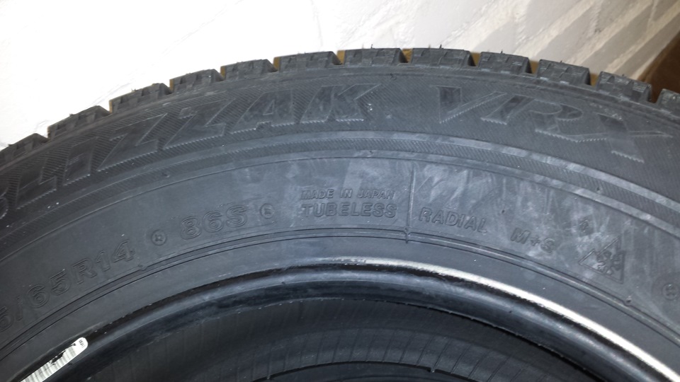 Новая зимняя резина BRIDGESTONE Blizzak VRX 185/65 R14 86S TL — KIA ...