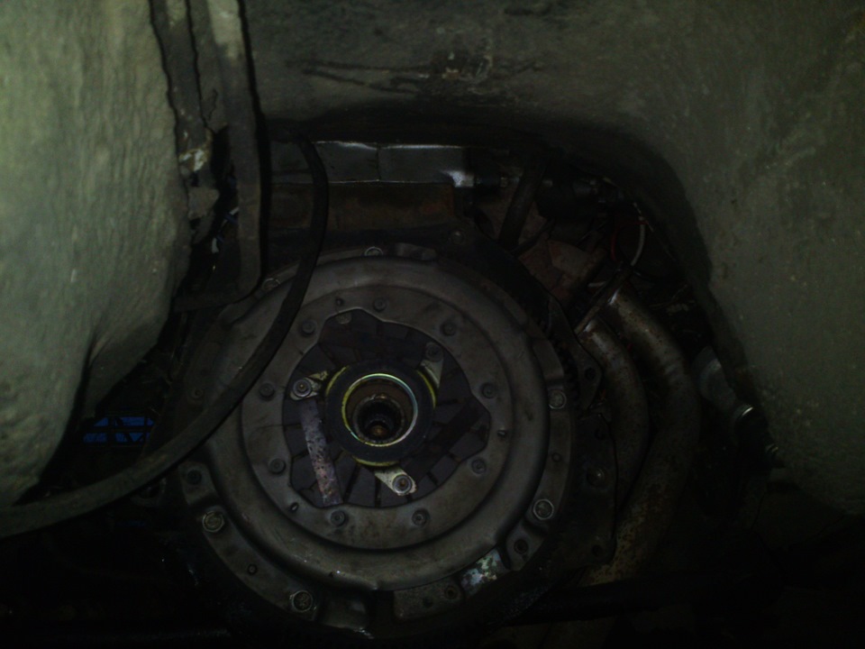 Снятие кардана, кпп, вращение маховика руками = выяснилось что проблема ...