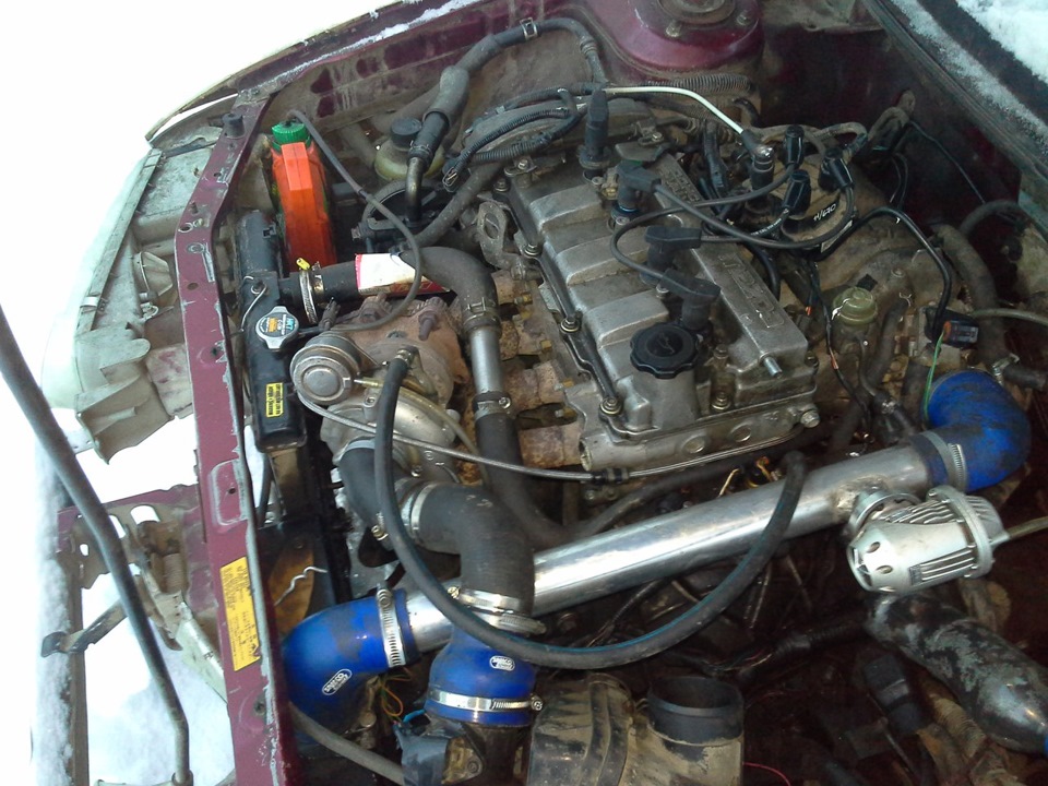 так выглядело на TD04L до декабря. Дулось с 2500-2700 в стоковом железе за глаза — Mazda 626 IV (GE)