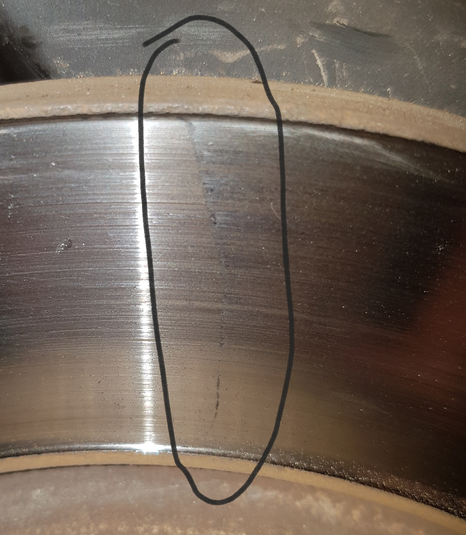 странные лучи на тормозном диске — Mitsubishi Outlander (3G), 2,4 л ...