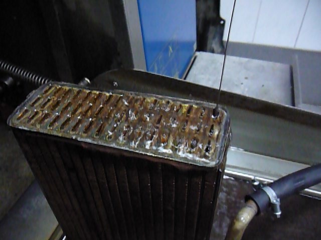 Cleaning the radiator of the stove WITH AN OPENING  - Toyota Mark II 25L 1989