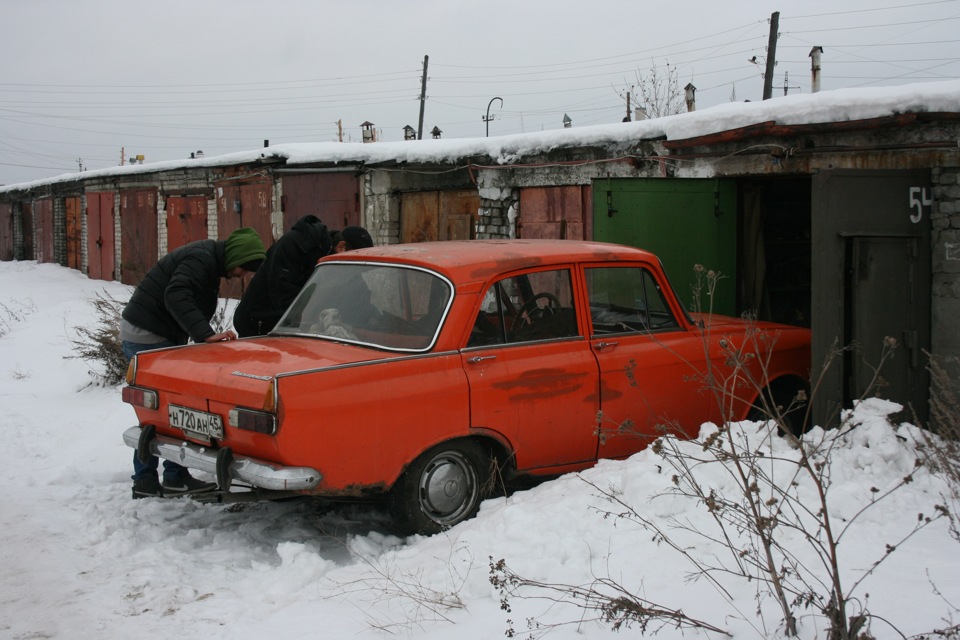 Заводим москвич 412 в мороз