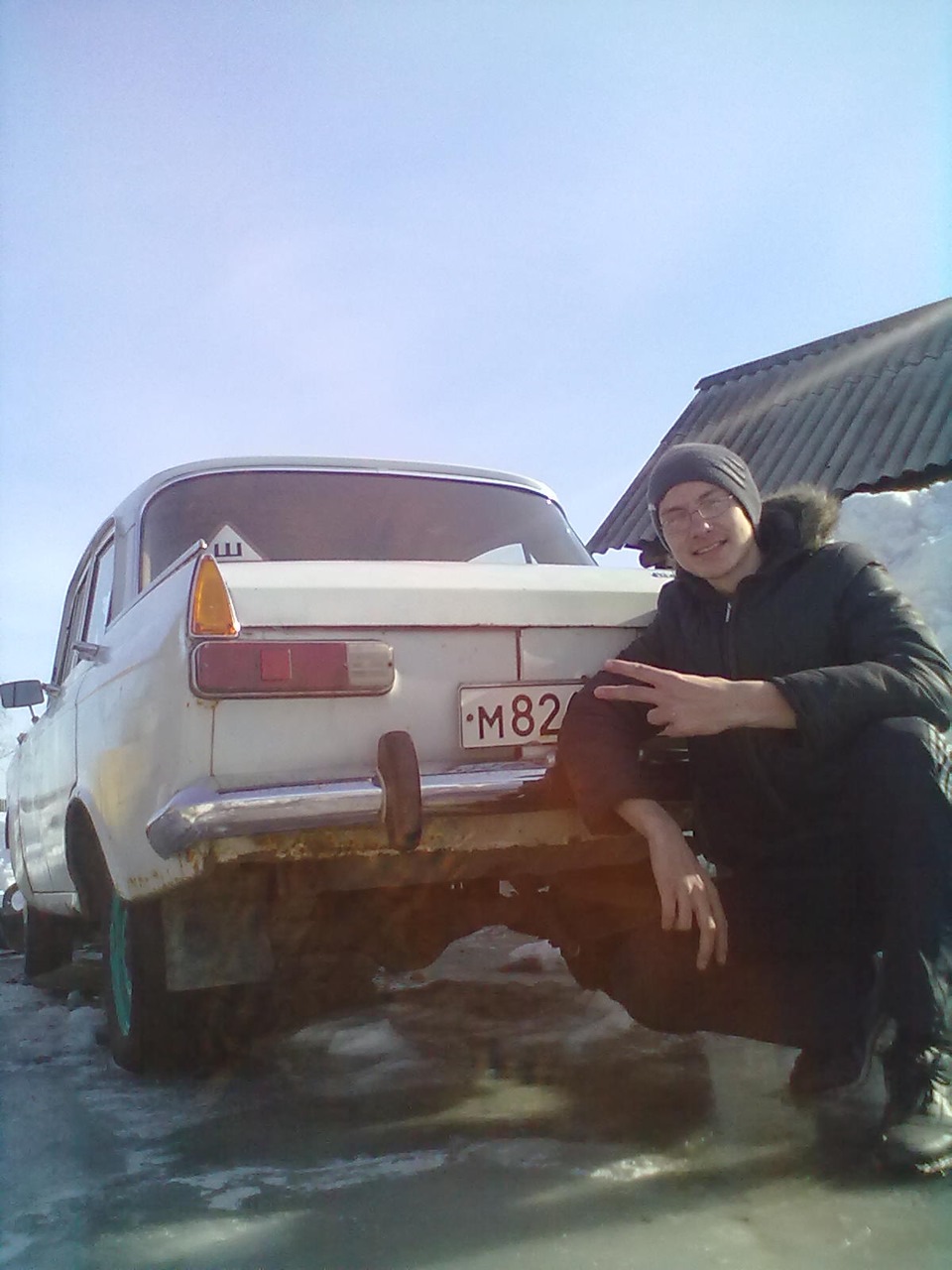 взорвался глушитель)) — ИЖ Москвич 412, 1,5 л., 1976 года | прикол | DRIVE2