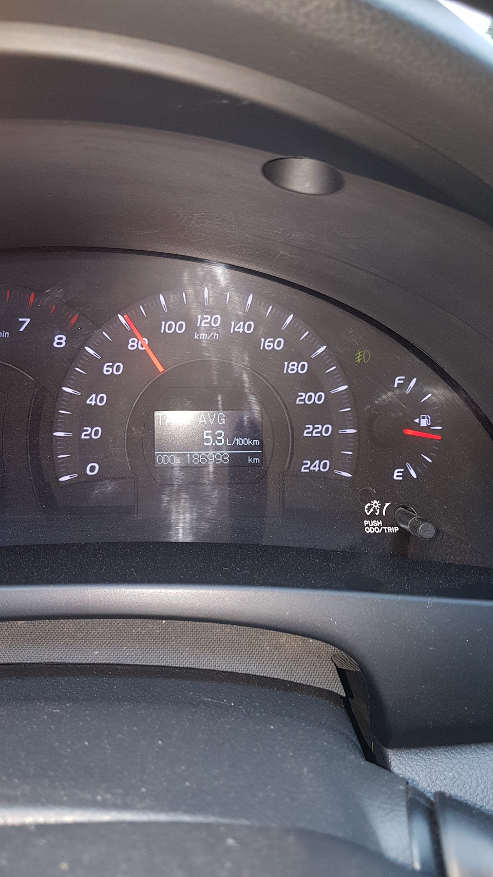 Расход топлива — Toyota Camry (XV40), 2,4 л., 2007 года | наблюдение ...