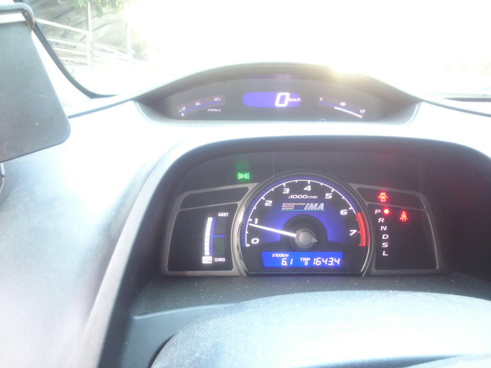 Расход топлива: трасса + серпантин — Honda Civic Hybrid (2G), 1,4 л ...