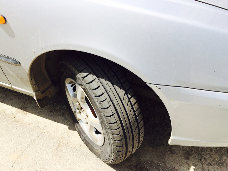 Новая резина. Отзыв. Hyundai Accent — Hyundai Accent (2G), 1,5 л, 2004 ...