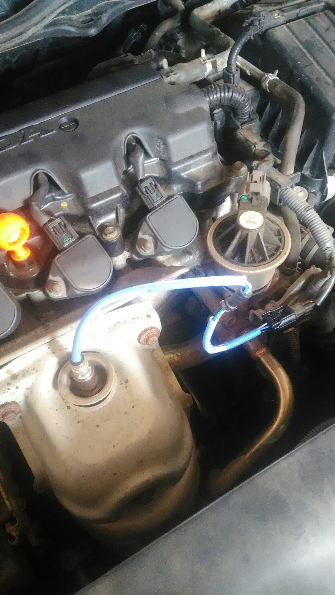 Замена верхней лямбды DOX-1454 (DENSO) — Honda Civic 4D (8G), 1,8 л ...