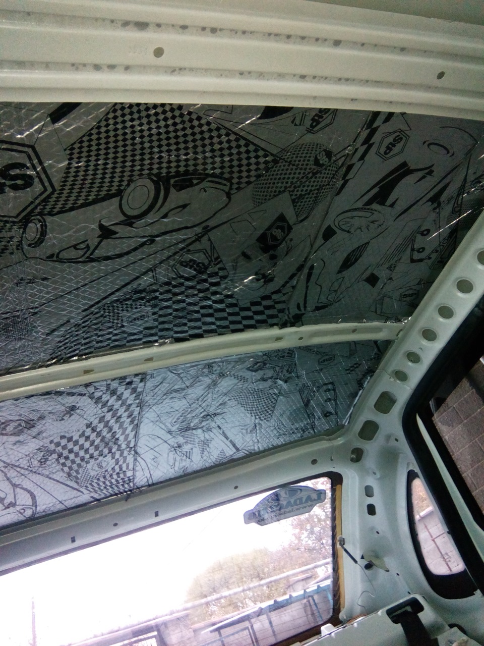 Шумоизуляция потолка Лада Гранта — Lada Гранта (1G), 1,6 л, 2015 года ...