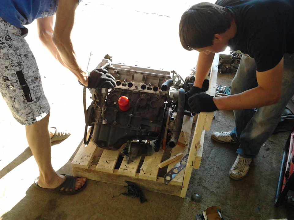 Замена двигателя на контрактный — Toyota Carina E, 1,6 л, 1993 года ...