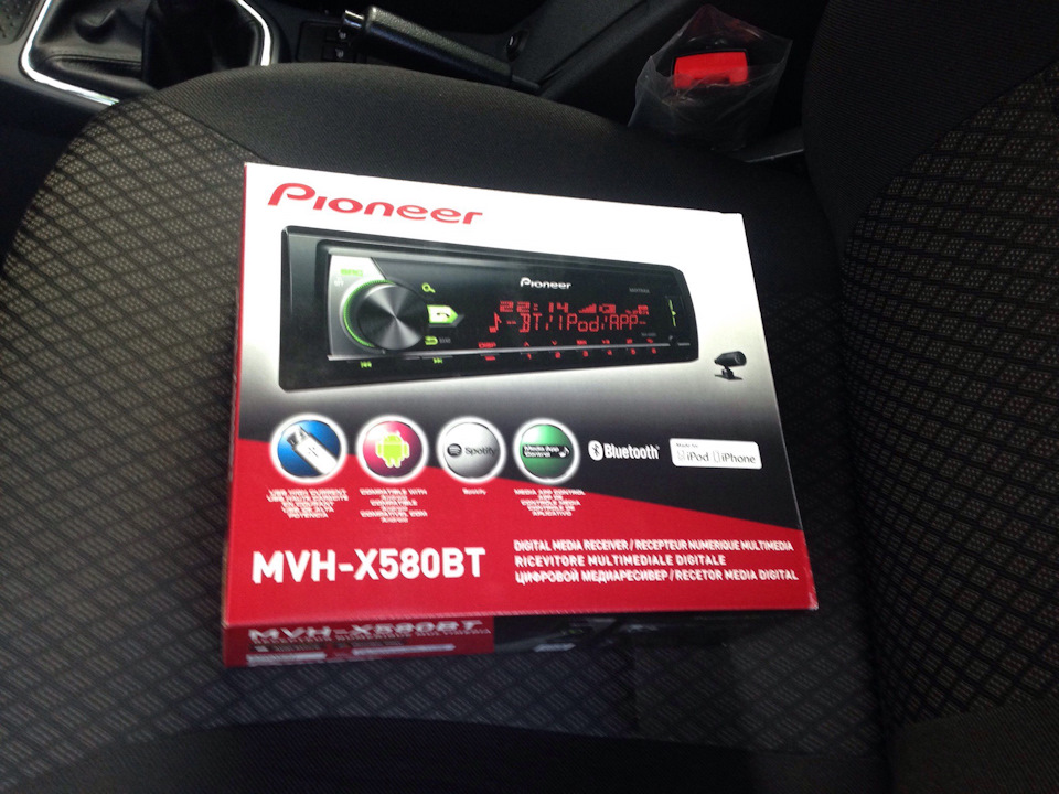 Купил новую процессорную магнитолу Pioneer MVH-X580BT — Lada Приора ...