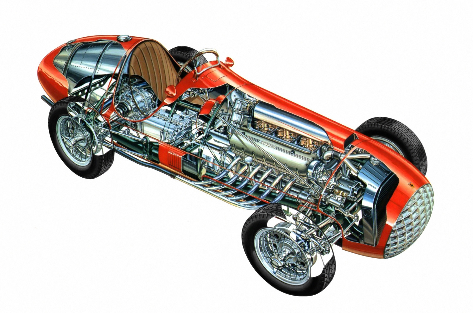 Ferrari 166 Cutaway