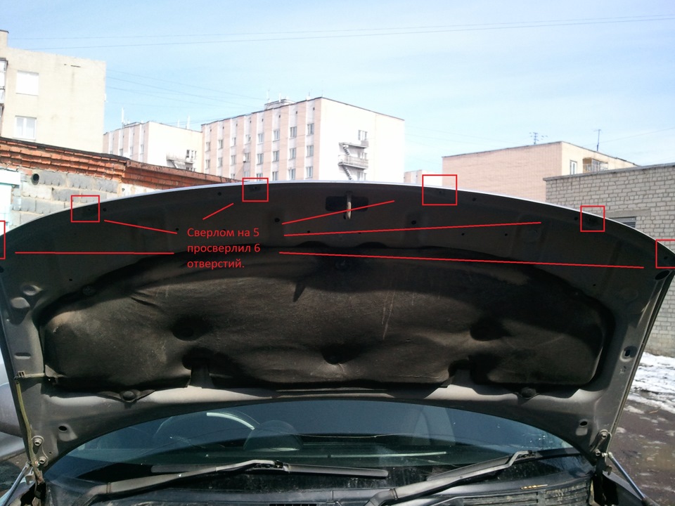 ЗащиТа от Грязи пОд КапотоМ! — Toyota bB (1G), 1,5 л, 2000 года ...