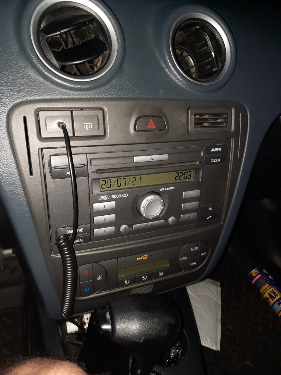 《6》 Aux. Демонтаж магнитолы и подключение — Ford Fusion, 1,6 л, 2006 ...