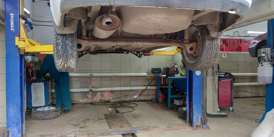 Ревизия задней подвески - Lada Гранта лифтбек, 1,6 л, 2014 года своими руками DR
