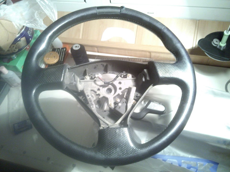 Перетяжка руля кожей для Subaru Outback — Lada Приора седан, 1,6 л ...