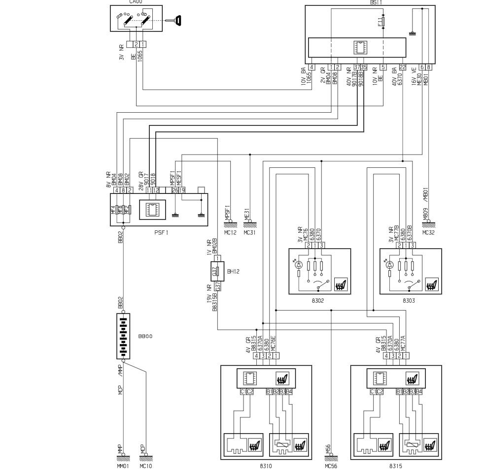 Электрическая схема ситроен с4 b7