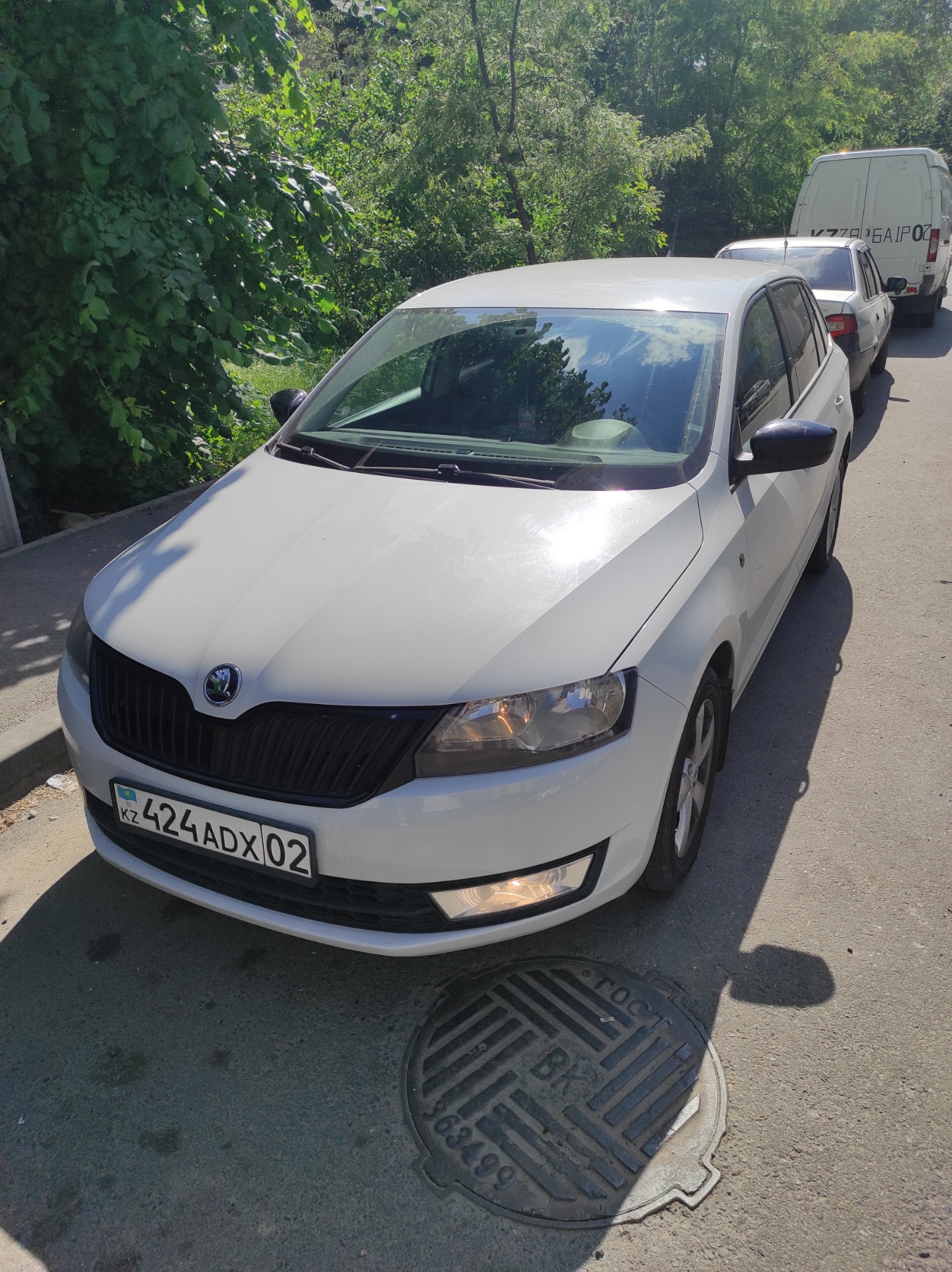 Оклейка машины винилом — Skoda Rapid (1G), 1,6 л, 2015 года | стайлинг ...