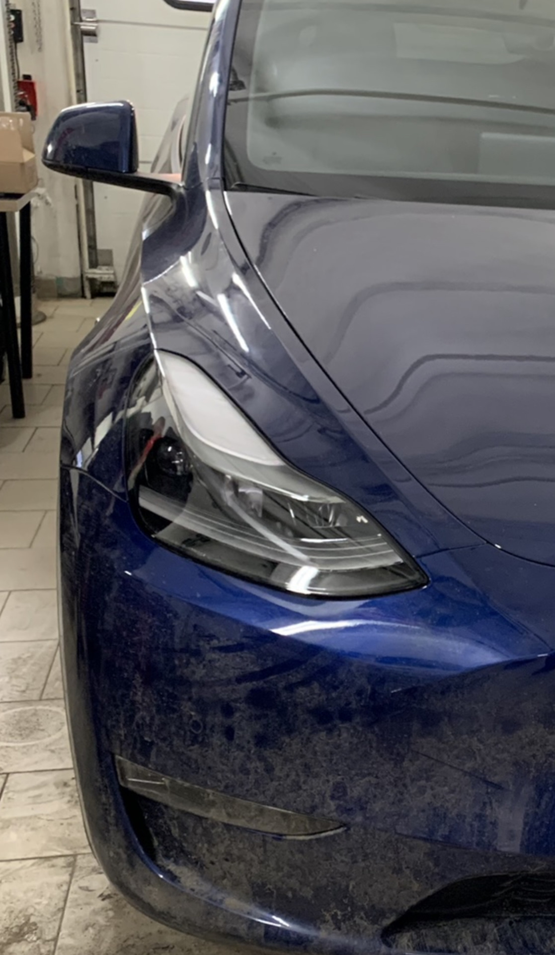 Матричные фары — Tesla Model Y, 2021 года | стайлинг | DRIVE2