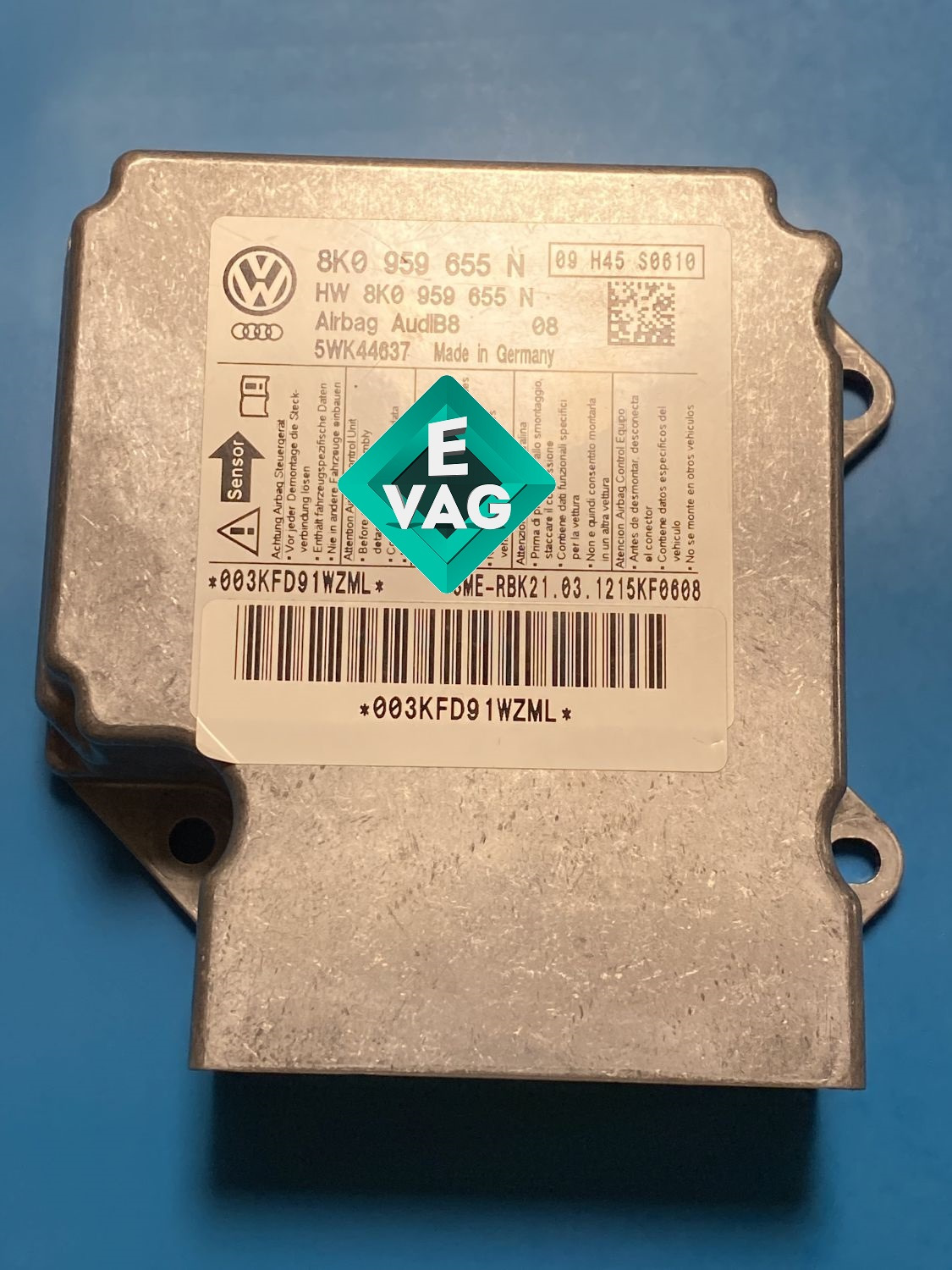 AUDI A4 B8 2.0 TFSI \"2012. Прошивка блока управления SRS AIRBAG после ...