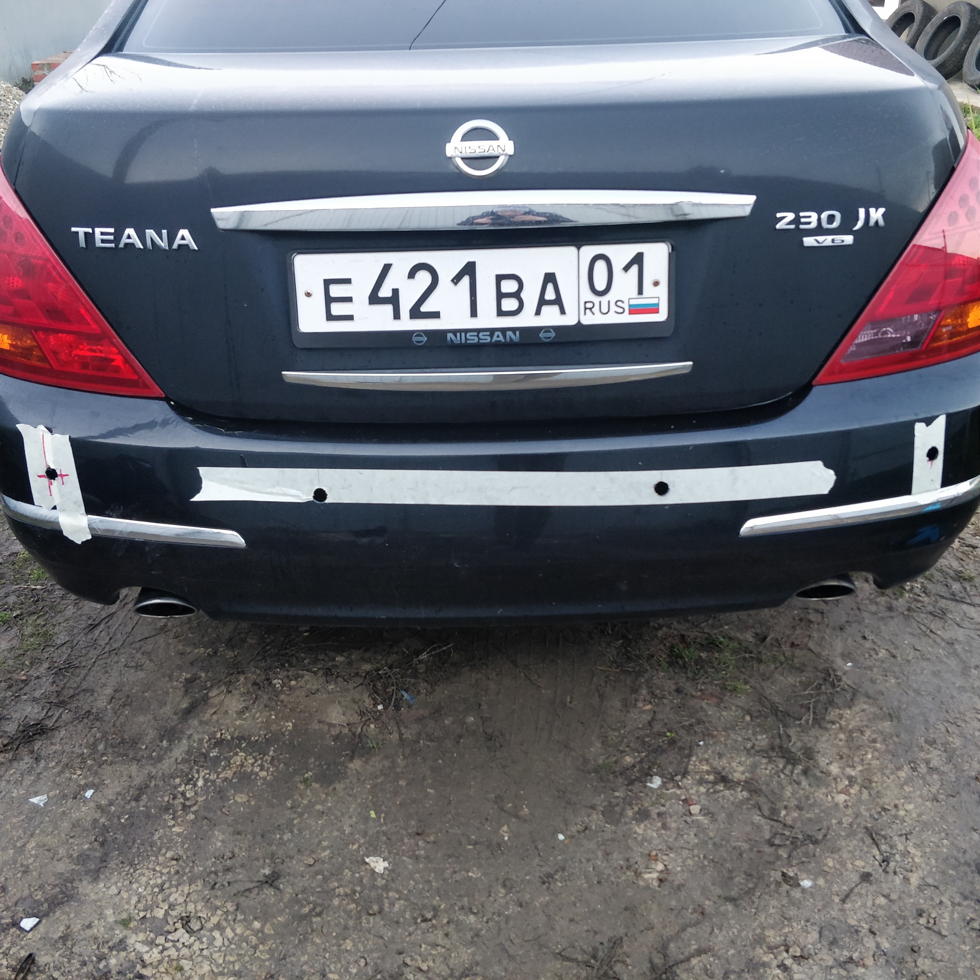 Установка парктроника — Nissan Teana (J31), 2,3 л, 2007 года | аксессуары |  DRIVE2