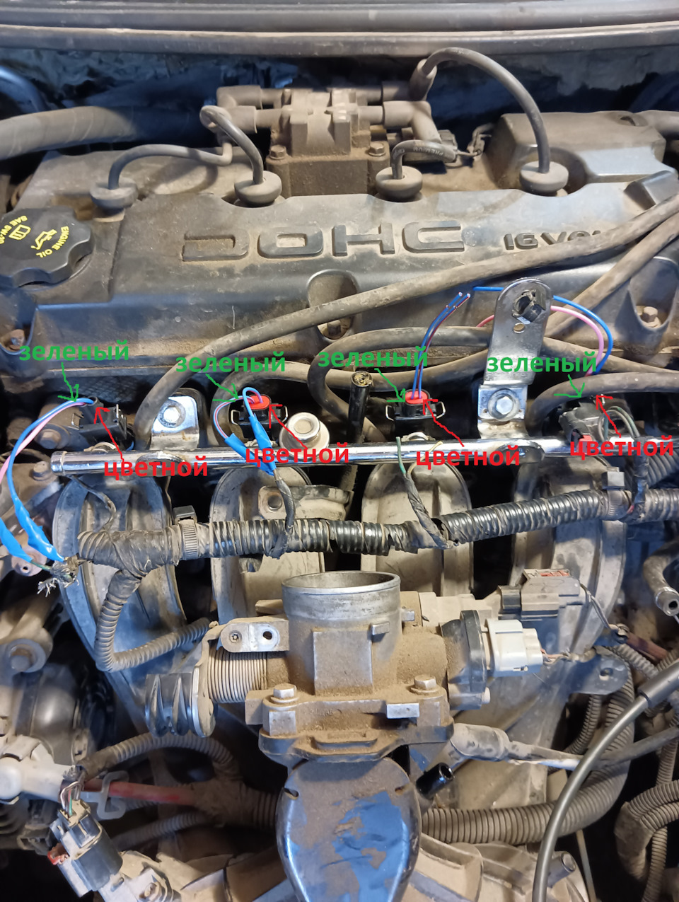 замена форсунок волга сайбер (крайслер себринг/додж стратус 2.4 с 2003 ...