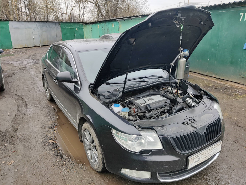 Skoda Superb промывка топливных форсунок без снятия — Промывка форсунок ...