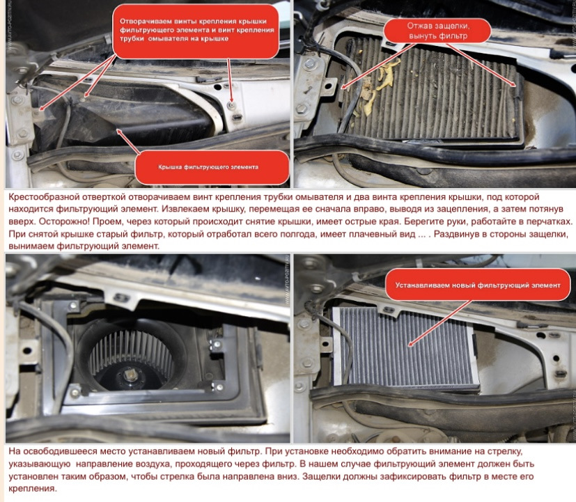 Воздушный фильтр салона: промыть, продуть или заменить.