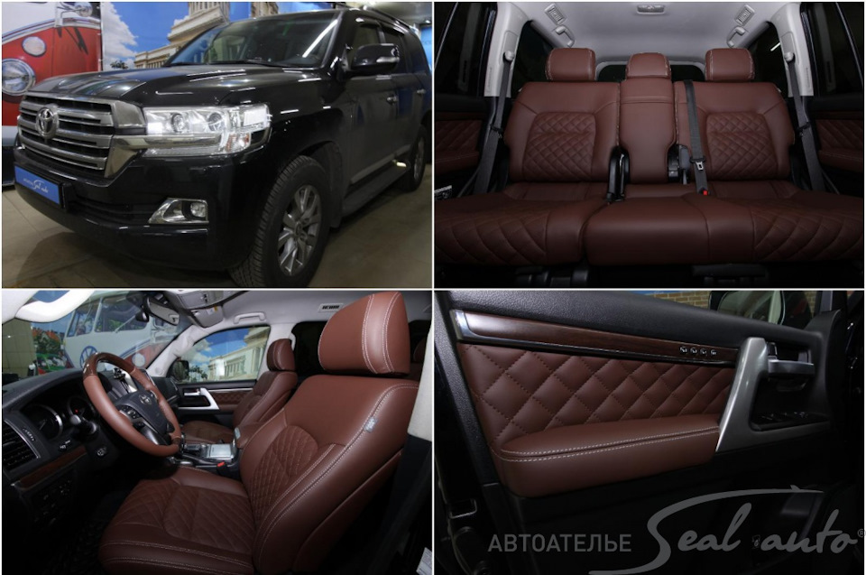 Пошив кожаного салона для Toyota Land Cruiser 200 — SealAuto на DRIVE2