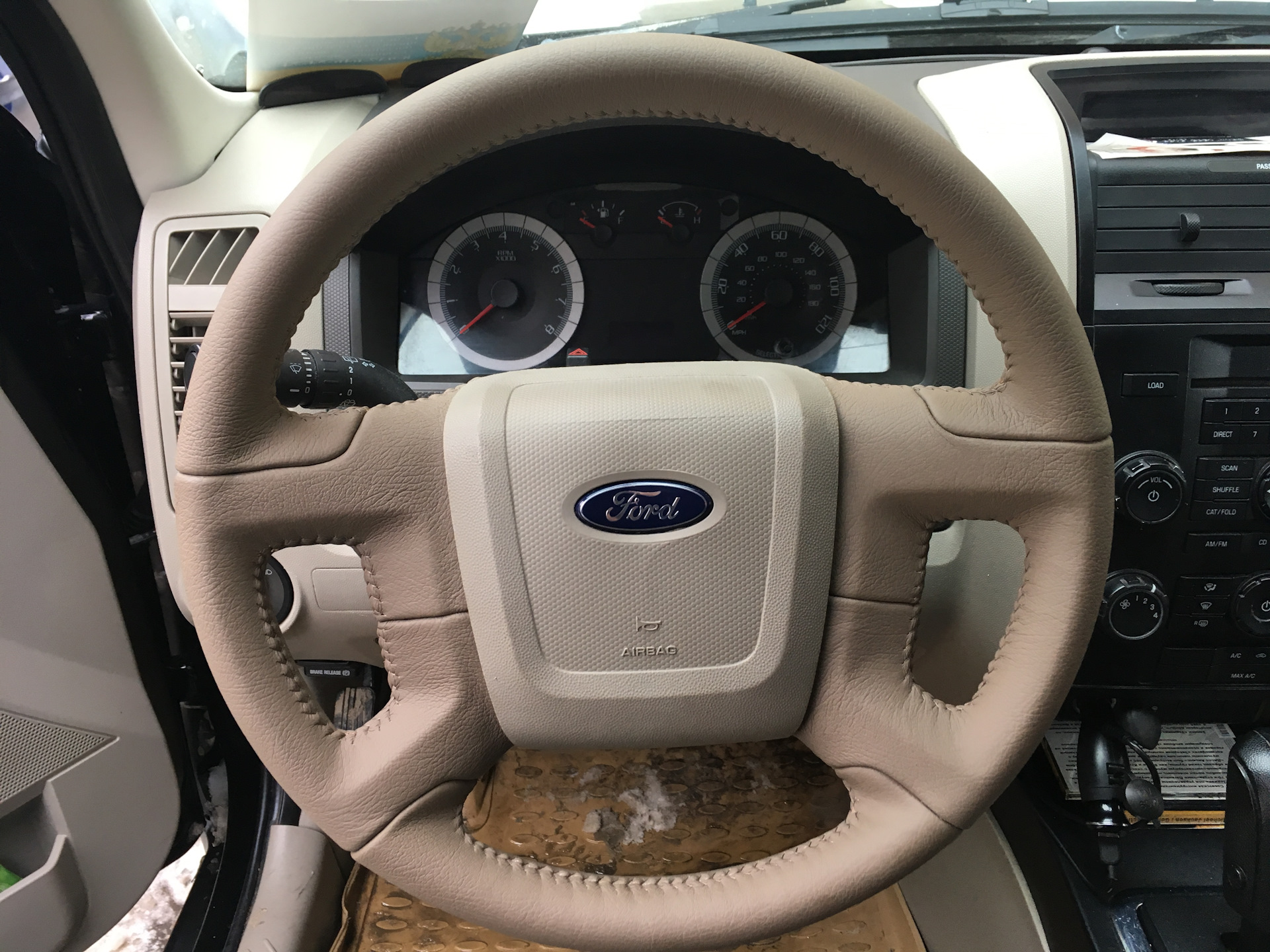 Как снять руль форд маверик Перетяжка руля - Ford Escape (2G), 2,3 л, 2008 года тюнинг DRIVE2