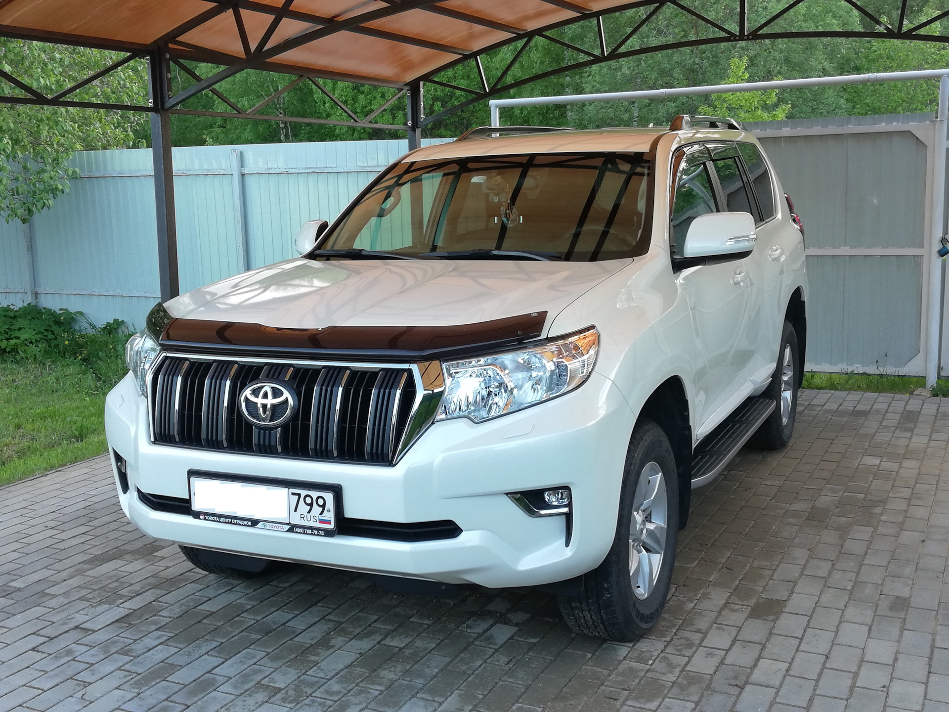 Рэйлинги на крышу, оригинал 63401-60020, б/у — Toyota Land Cruiser Prado  150-series, 2,8 л, 2019 года | своими руками | DRIVE2